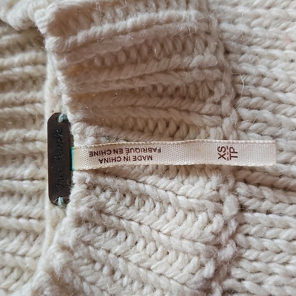 Free People Red and Cream Heart Sweater - Picture 3 of 5